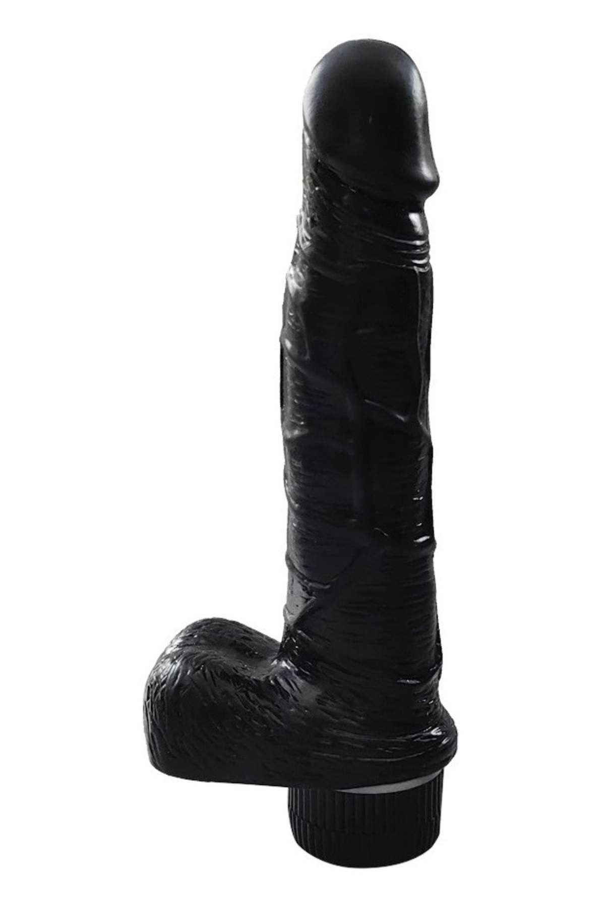 21 cm Uzunluğunda Güçlü Titreşimli Penis Testisli Klasik Vibratör