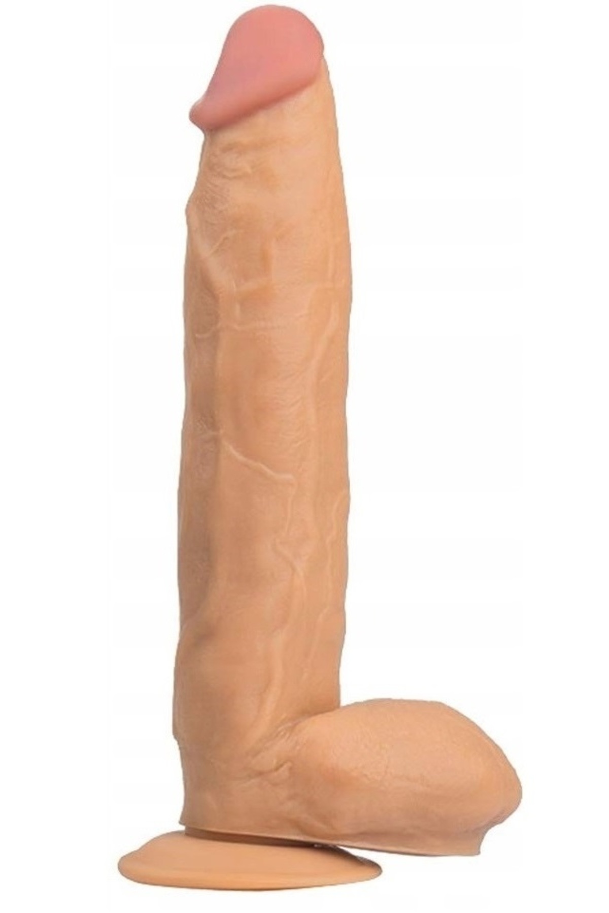 30 Cm Ultra Gerçekçi Dokulu Vantuzlu Testisli Tam Realistik Dildo