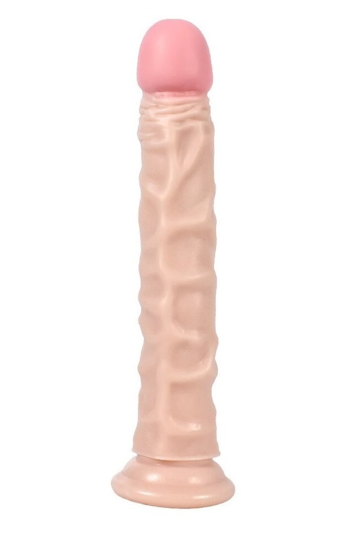 Ten Rengi 24 cm Testis Detaysız Gerçekçi Ten Dokulu Güçlü Vantuzlu Realistik Aparat