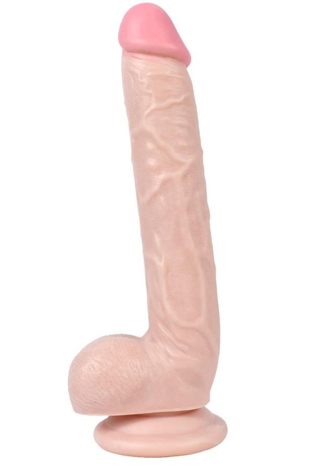 Güçlü Vantuzlu Ultra Gerçekçi Boyutta Ve Ten Doku Hissiyatında 28 Cm Penis Süper Realistik Dildo