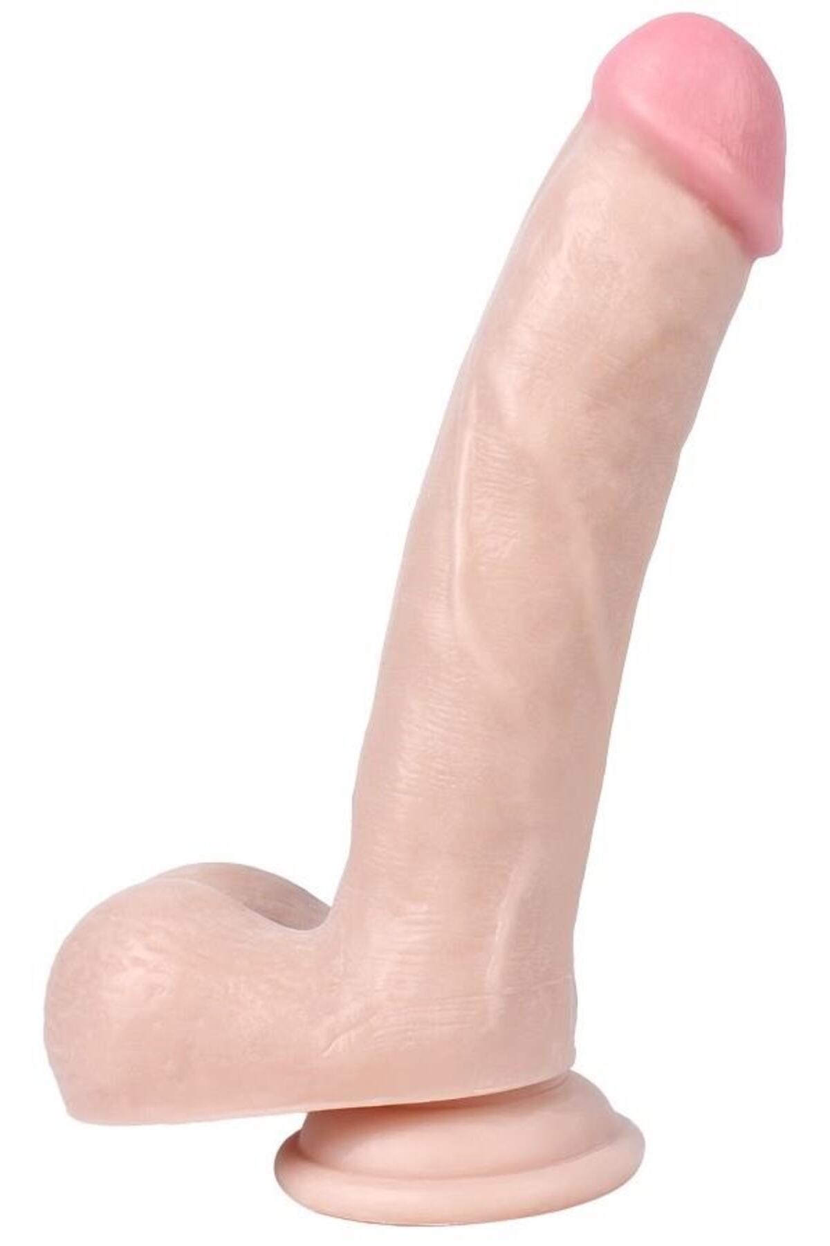 Esnek Et Dokusu Sayesinde Gerçekçi Ten Hissiyat 19 Cm Güçlü Vantuzlu Ten Rengi Realistik Penis Dildo