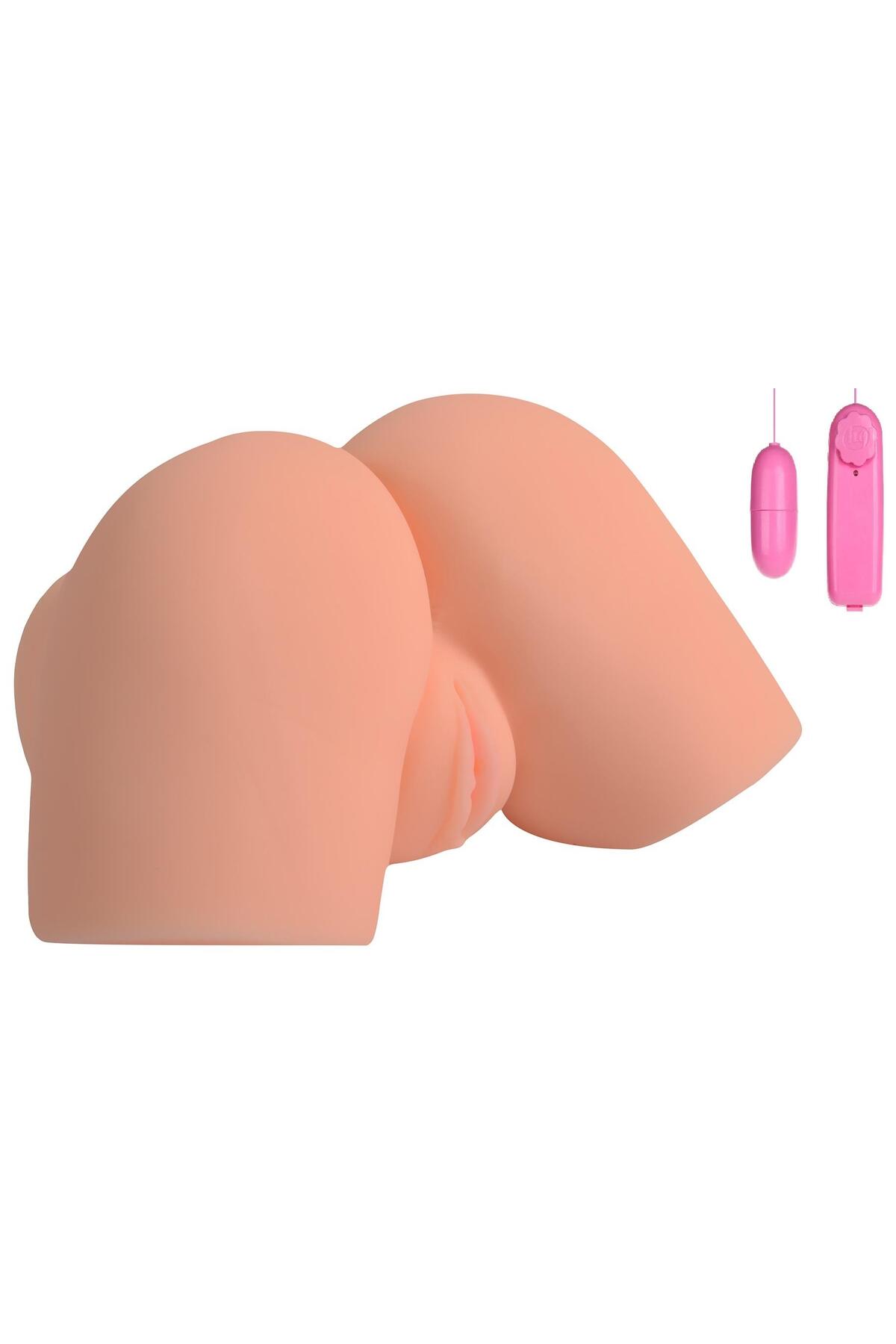 Gerçekçi Doku Titreşimli Çift İşlevli Vajina Ve Anal Realistik Kalça 1.85 Kg Yapay Suni Mastürbatör
