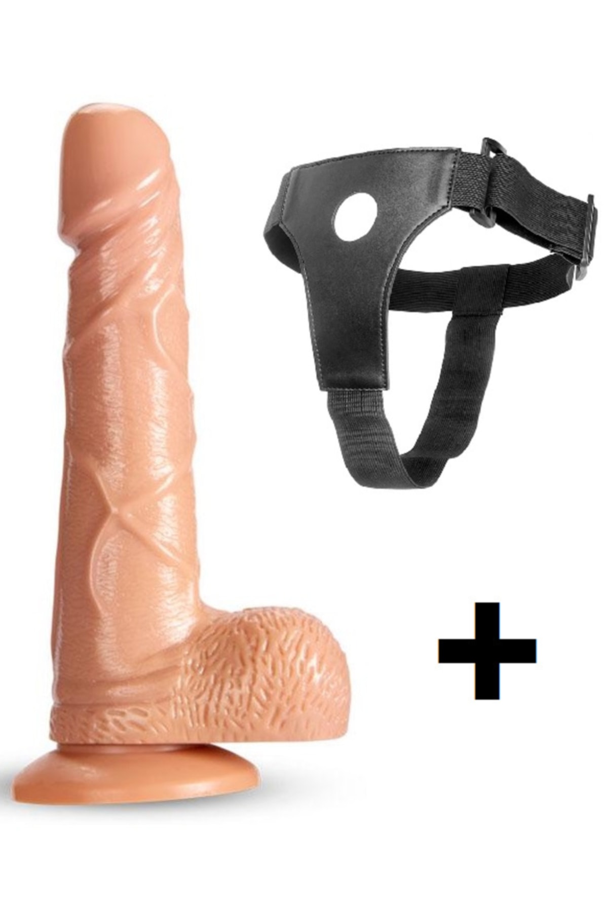 Belden Bağlamalı Kemerli 17 cm Ultra Yumuşak Damarlı Realistik Aparat