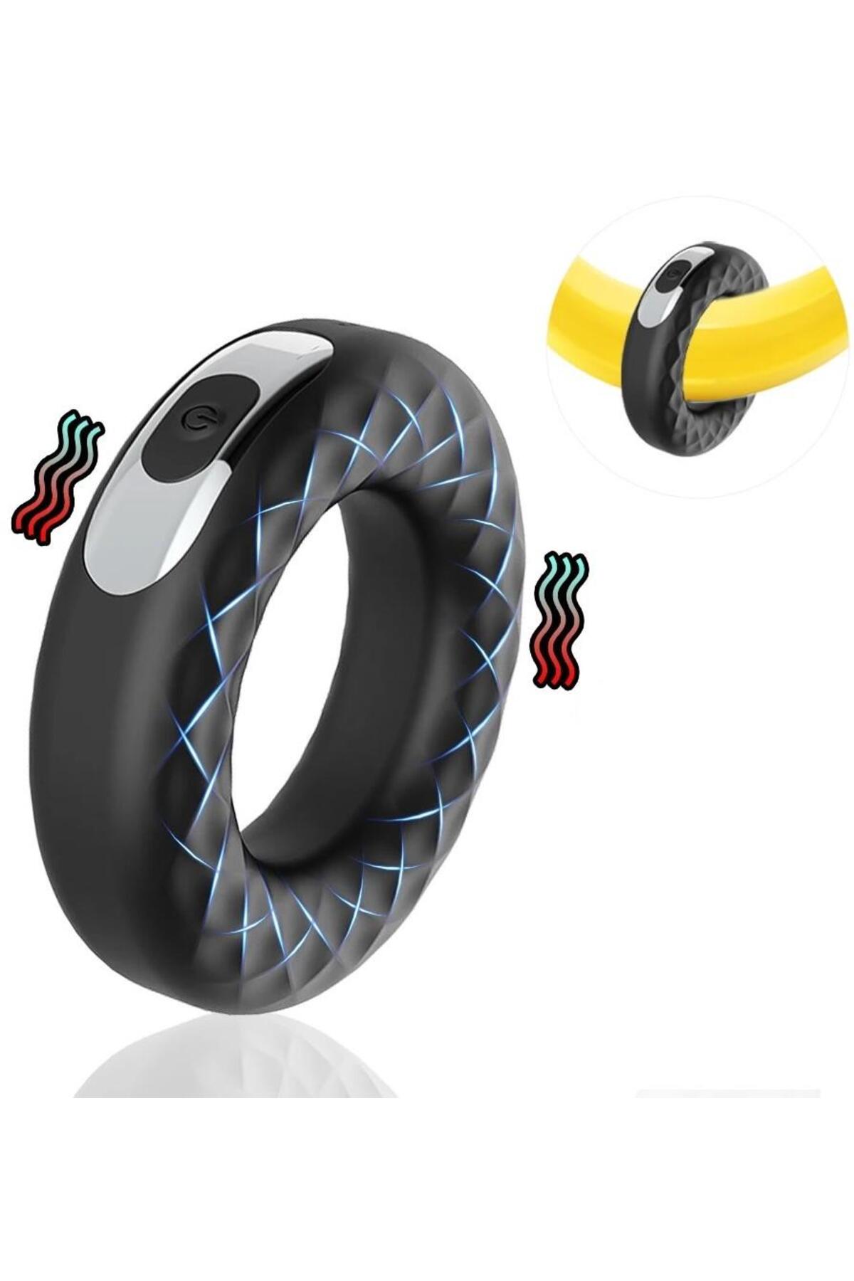 USB Şarjlı Ultra Soft Esnek Silikon 10 Mod Klitoris Uyarıcılı Halka Aparatı