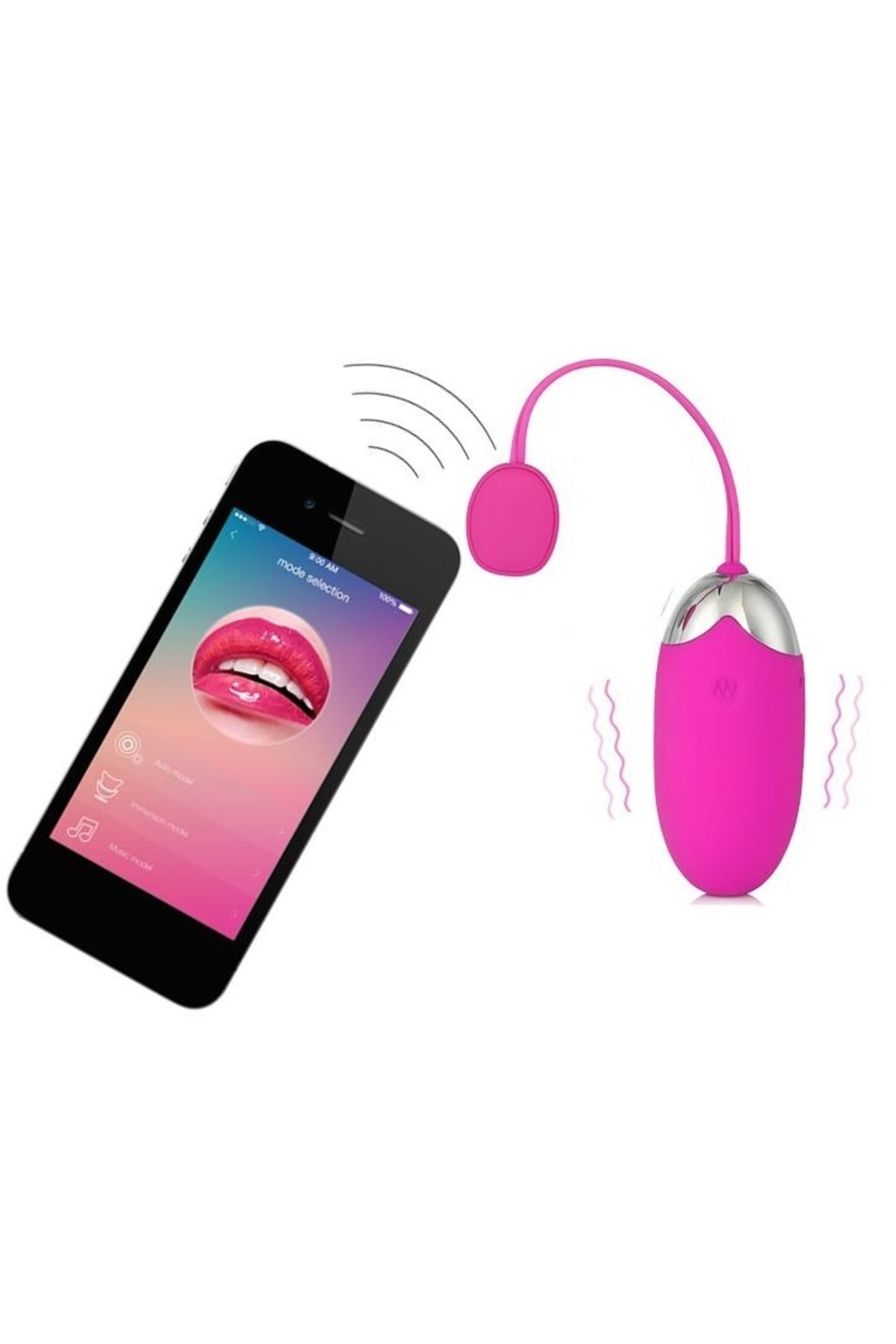 Akıllı Telefon Uyumlu Kaliteli Silikon Doku Orgazm Vajina Zevk Topu Teknolojik Vibratör