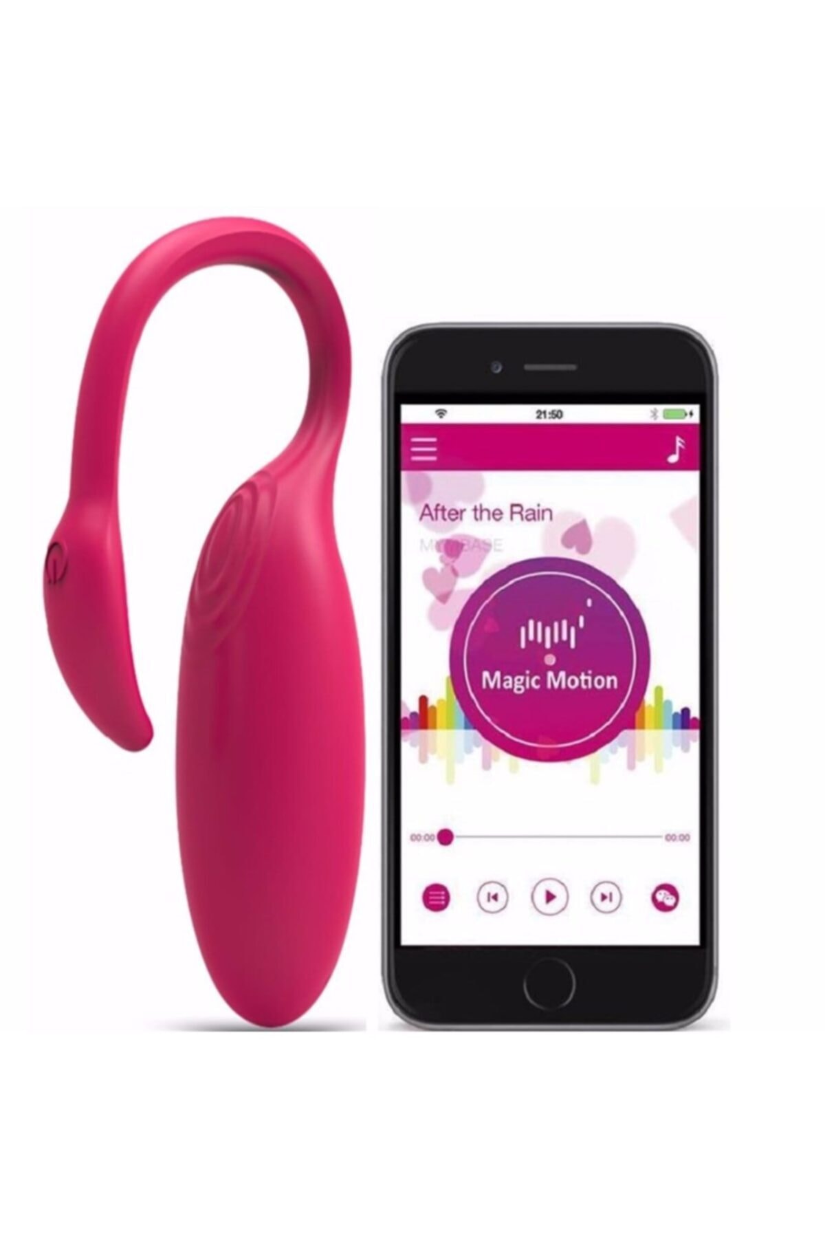 Flamingo Şarj Edilebilir Bluetooth Telefon Kontrollü Orgazm Lüks Vibratör