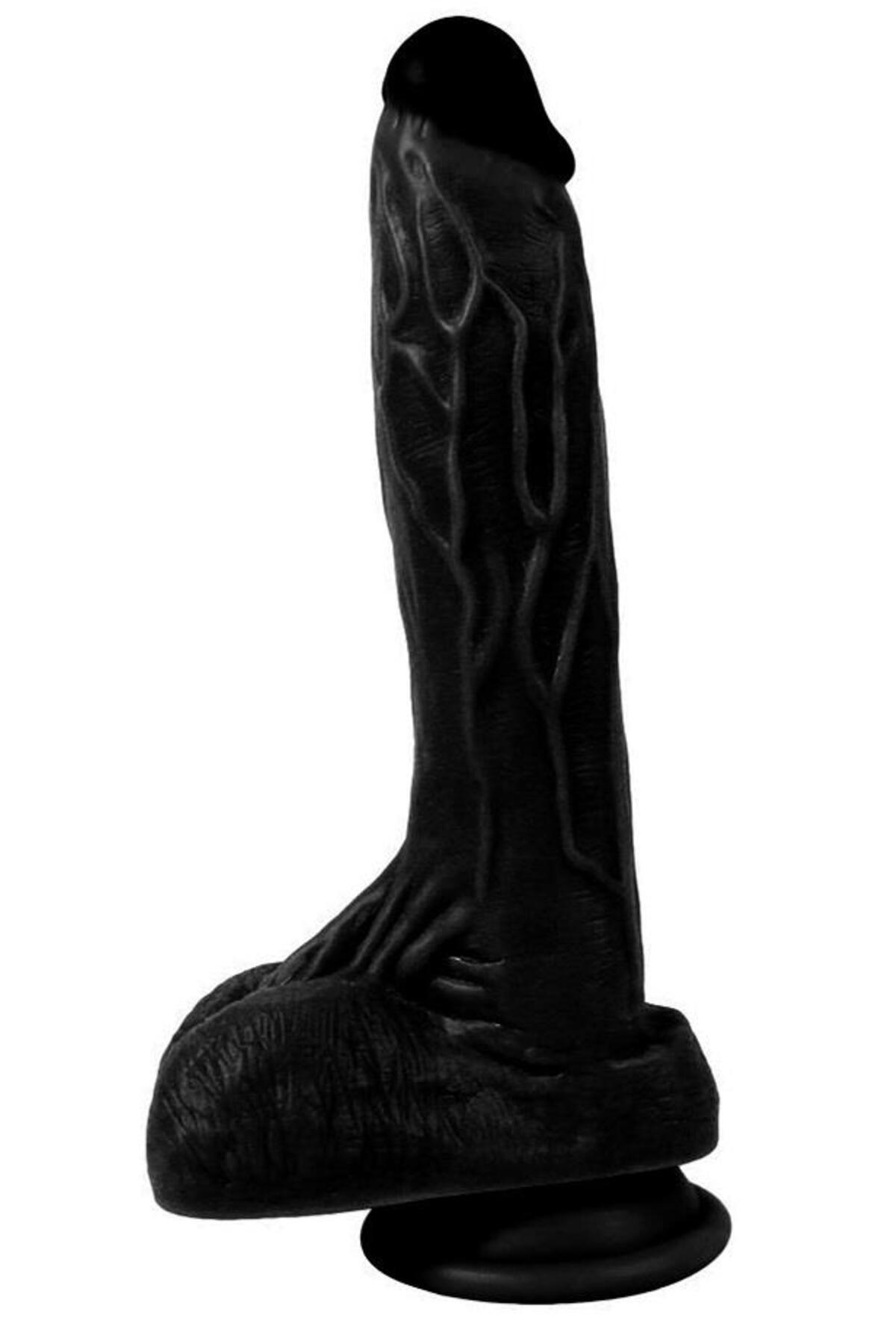 Güçlü Vantuzlu Gerçekçi Realistik Penis 20.5 Cm Esnek Dokuda Birebir Ten Hissiyatı Dildo