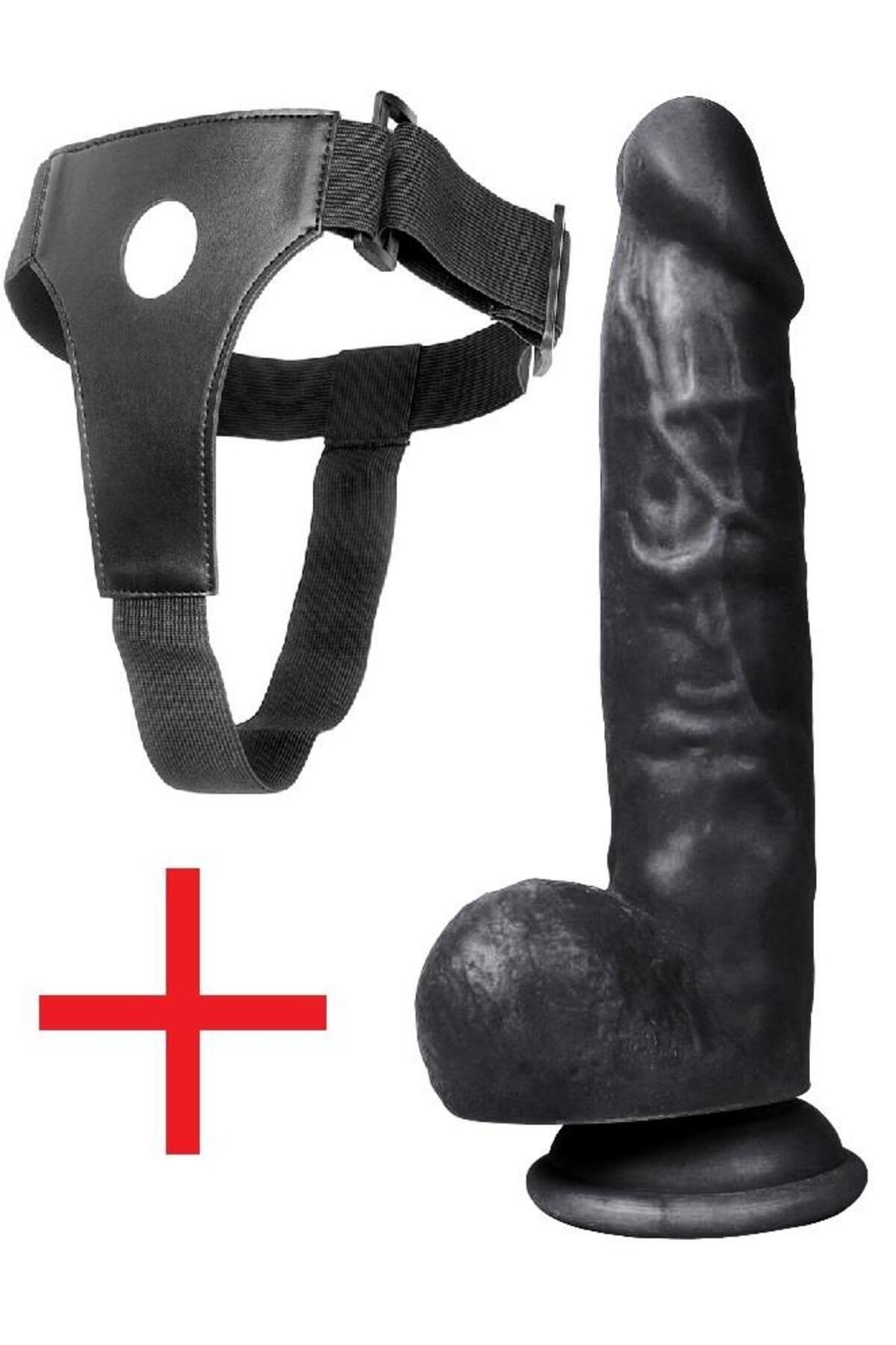 Kemerli 20 Cm Gerçekçi Et Dokulu Güçlü Vantuzlu Penis Takma Realistik Belden Bağlamalı Dildo