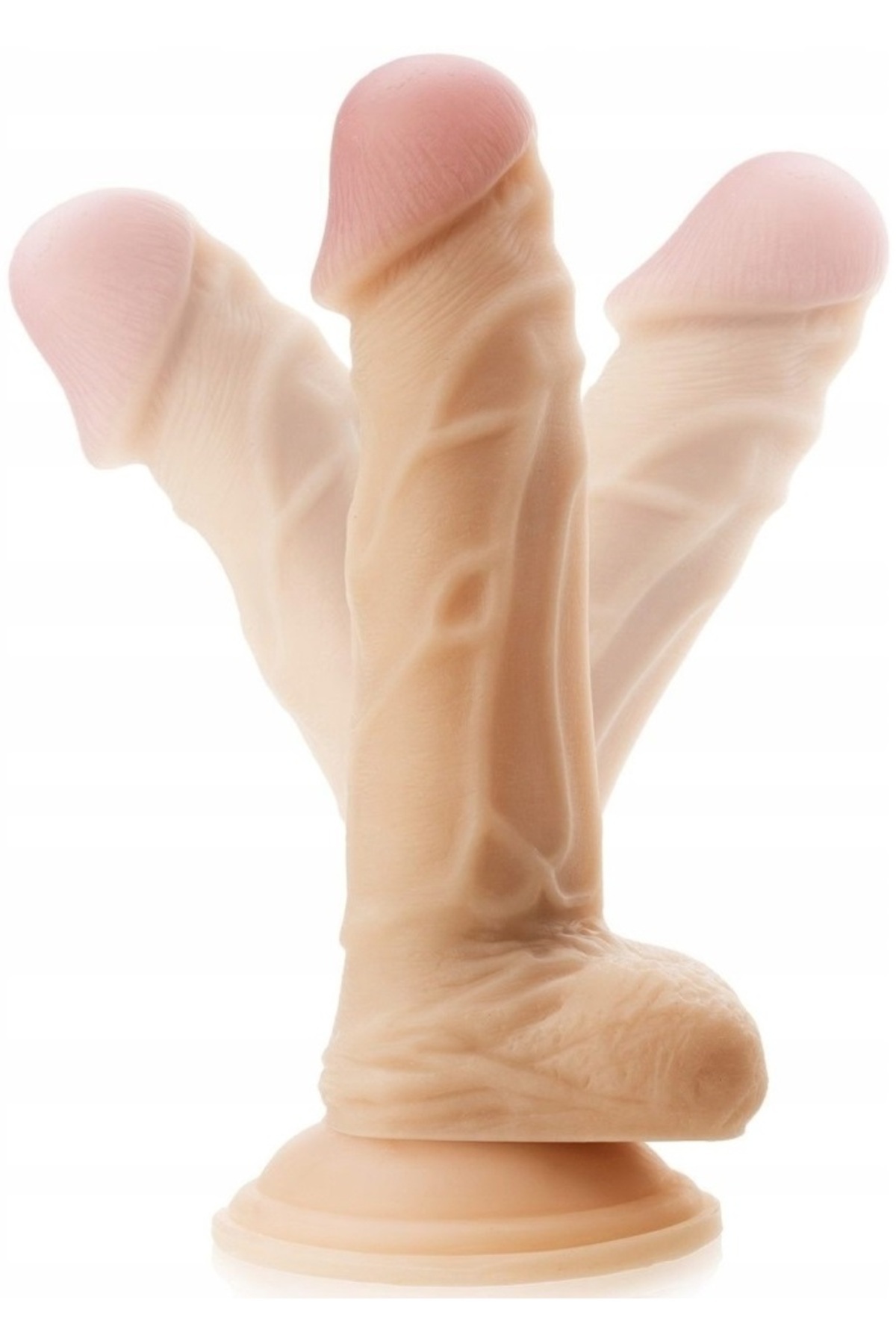 Gerçekçi Soft Et Dokusunda 20 Cm Güçlü Vantuzlu Testisli Dildo Birebir Ten Hissiyatı Realistik Penis
