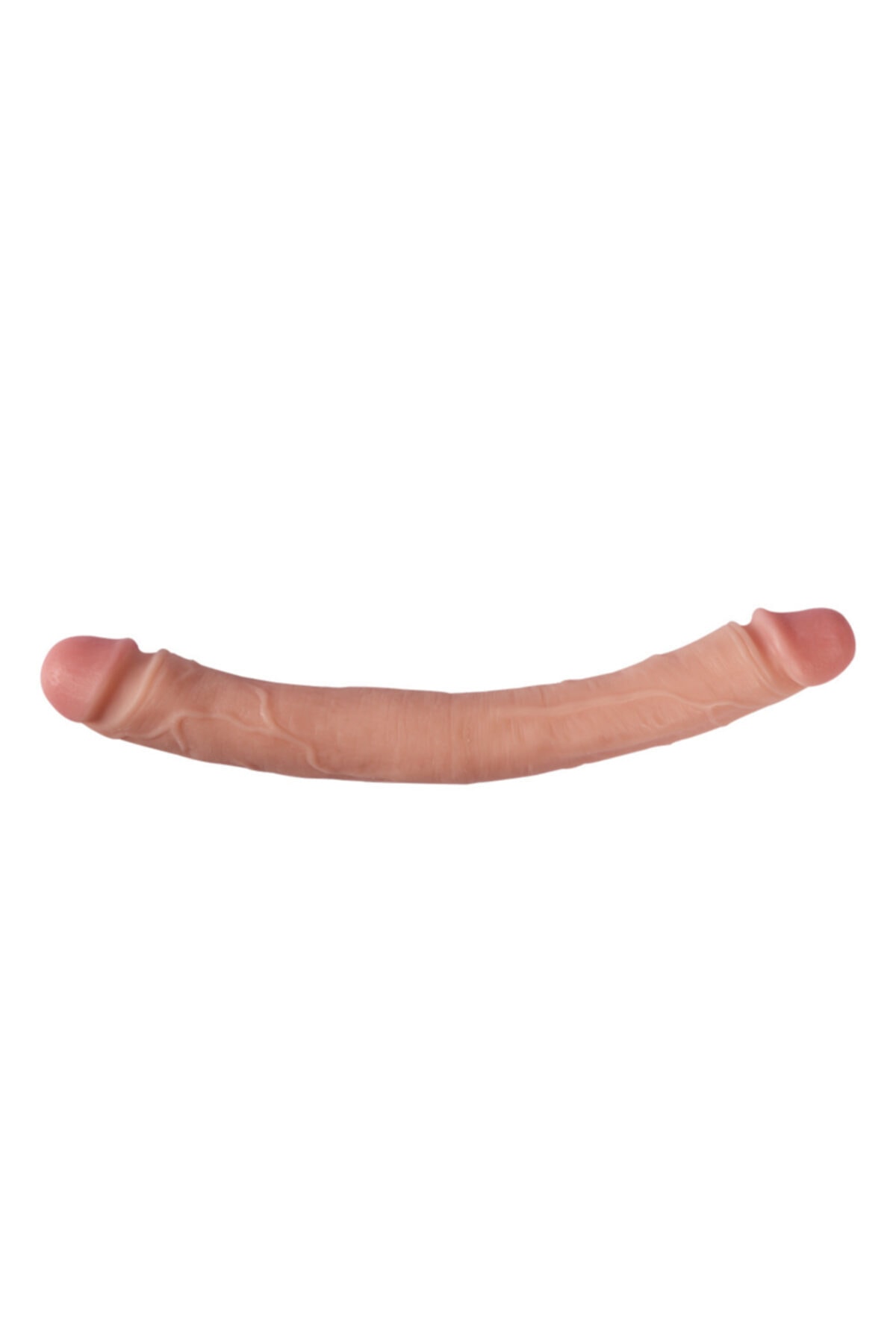 Çift Başlıklı Gerçek Ten Dokusunda 30 cm Uzunluğunda Anal Ve Vajinal Penis Realistik Dildo