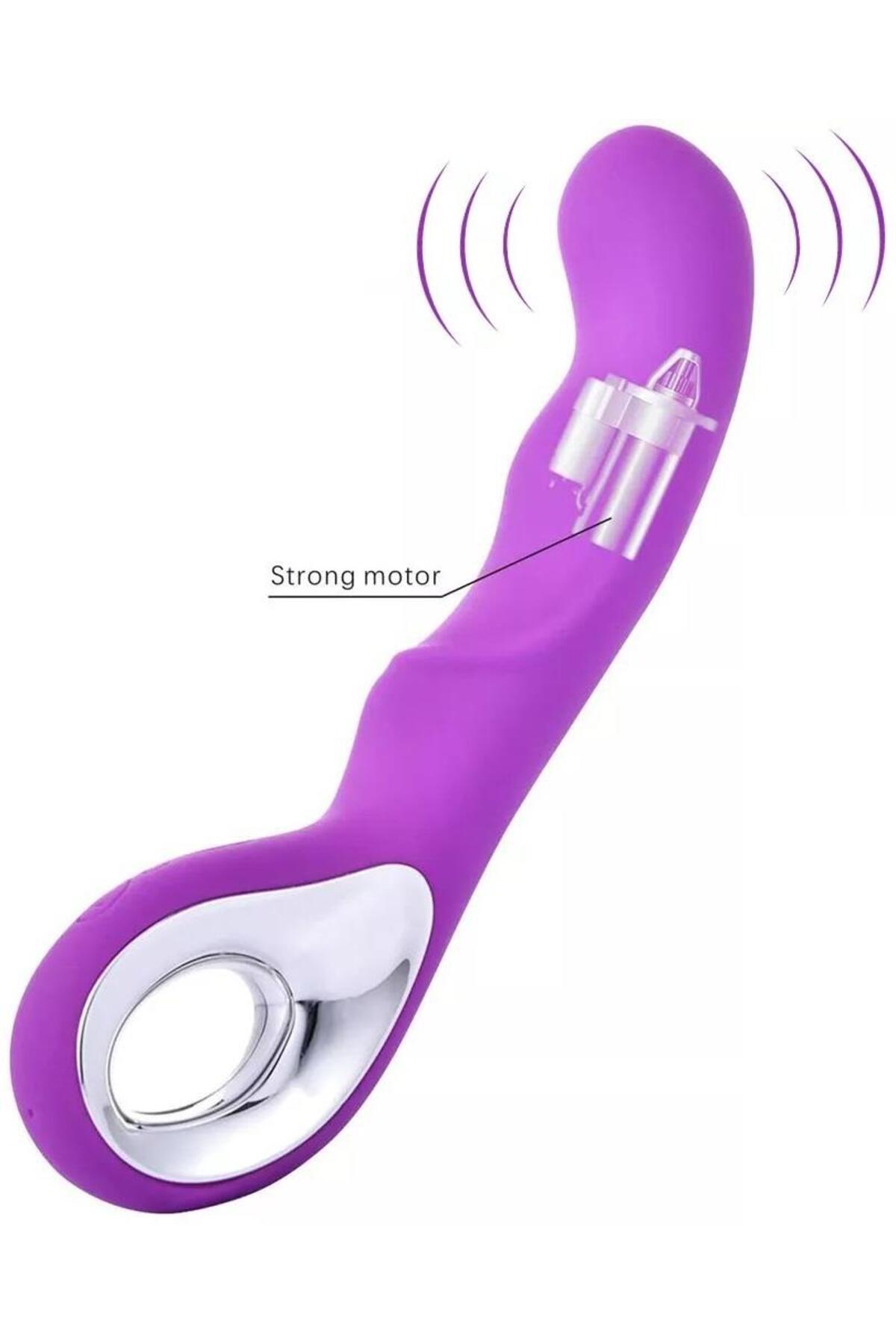 G Noktası Uyarıcılı Usb Şarjlı 10 Farklı Titreşim Yüksek Kaliteli Silikon Doku Orgazm Zevk Vibratörü