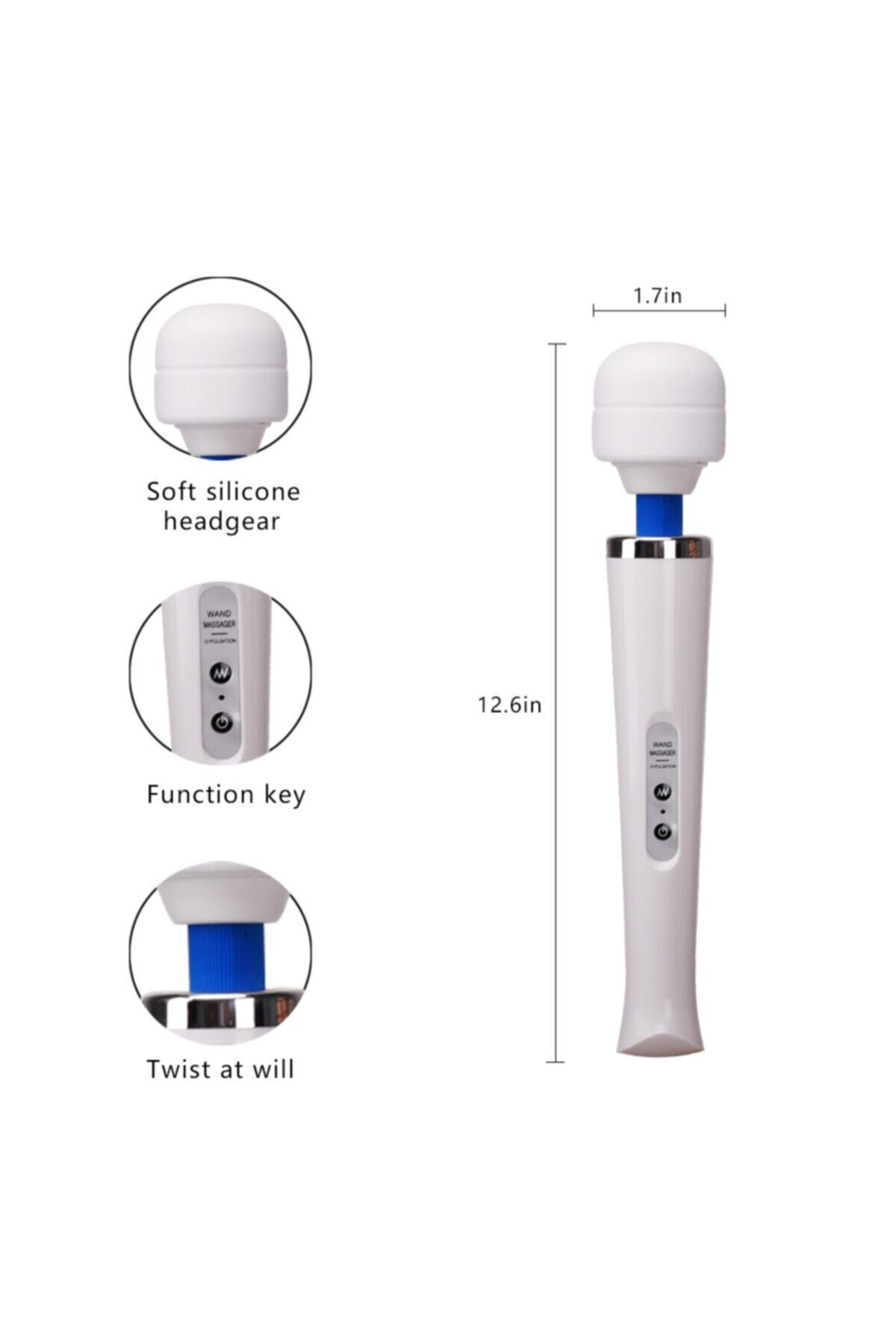 Usb Şarjlı Soft Silikon Esnek Bükülebilir Başlıklı 20 Titreşim Fonksiyonlu Klitoris Masaj Vibratörü