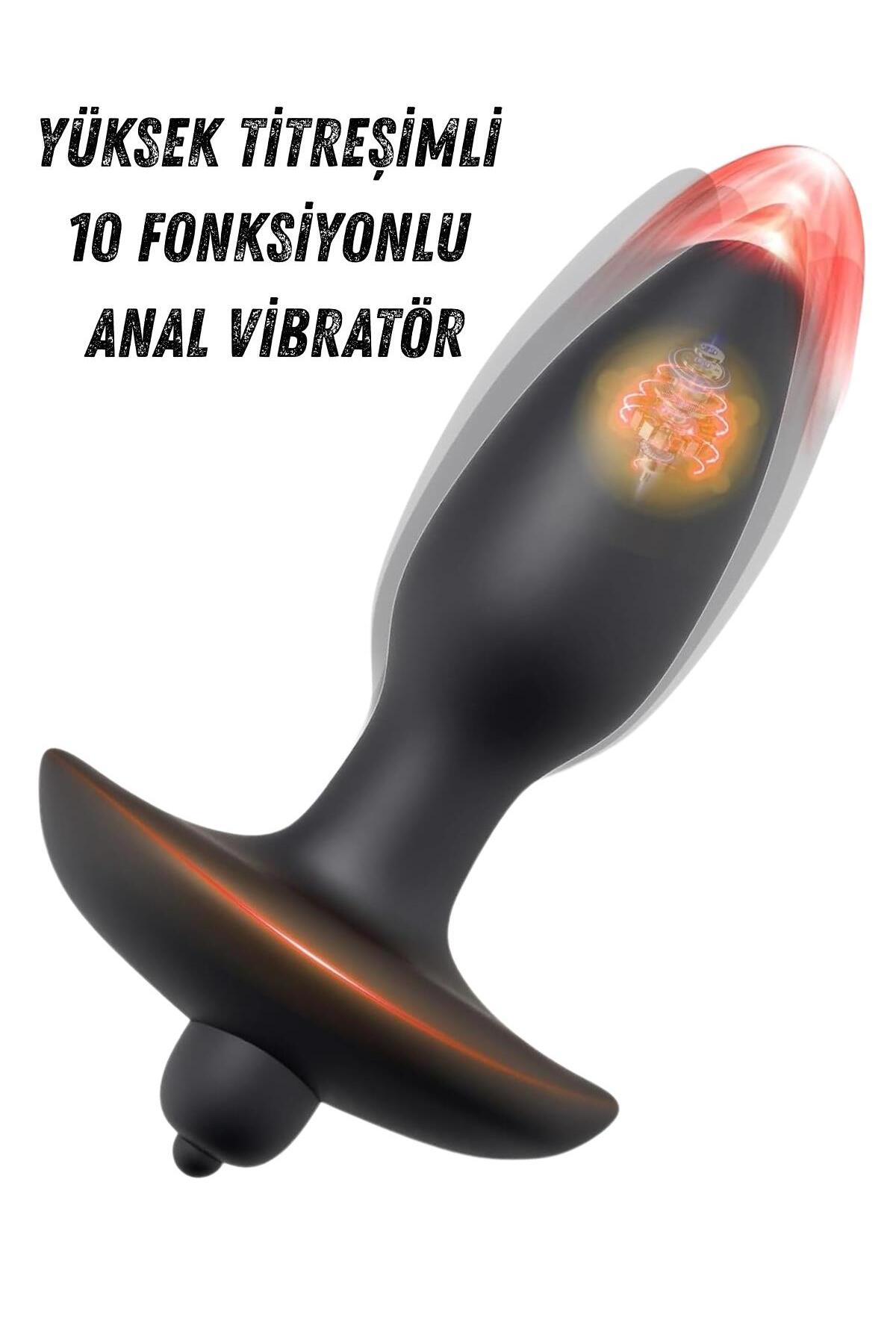 Özel Soft Silikon Dokuda Anal Ve Vajinal Güçlü Titreşimli Anal Vibratör Genişletici Açıcı Plug