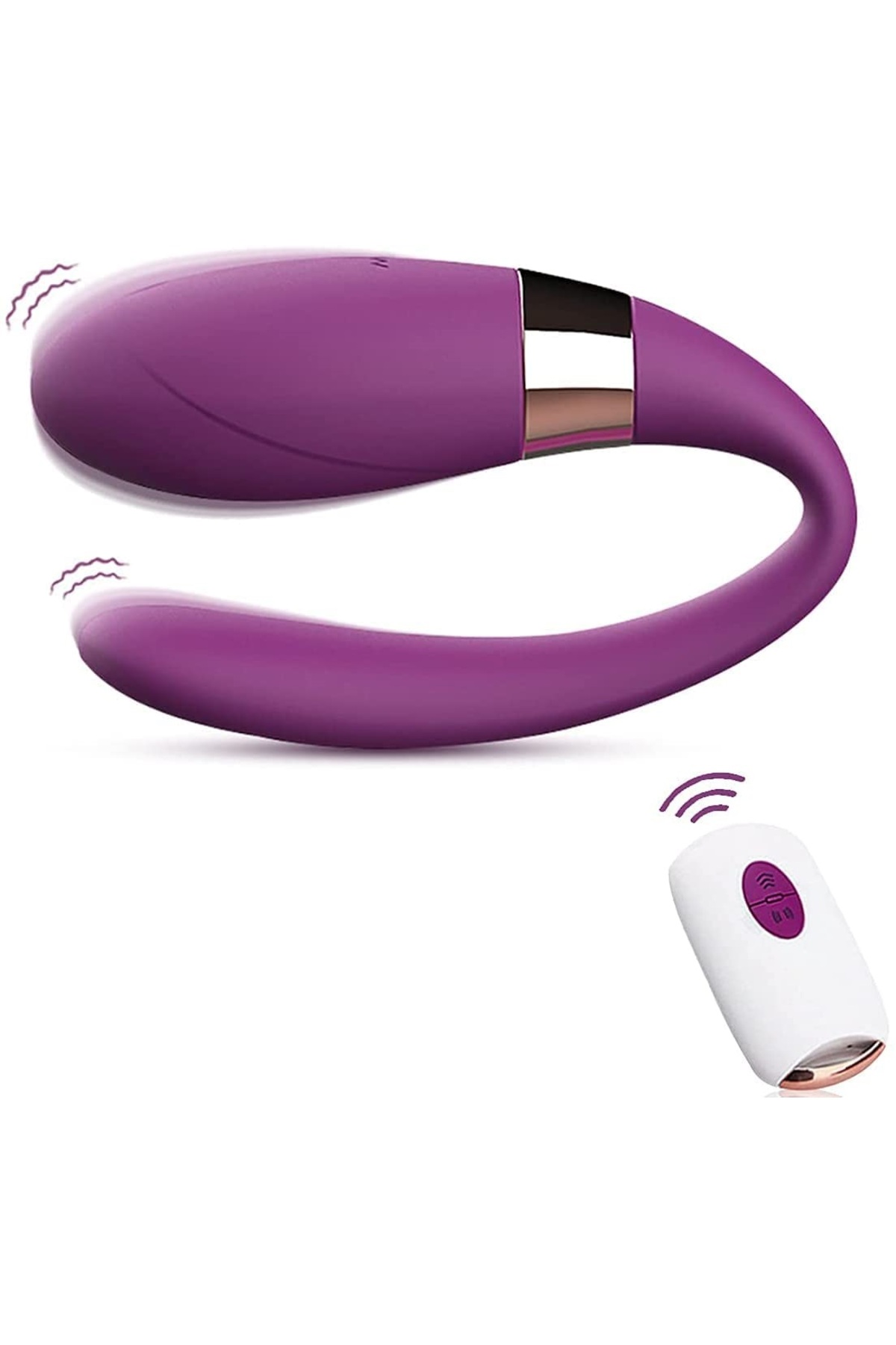 U Şekilli Esnek Soft Silikon Usb Şarjlı 10 Farklı Titreşimli Uzaktan Kumandalı Giyilebilen Vibratör