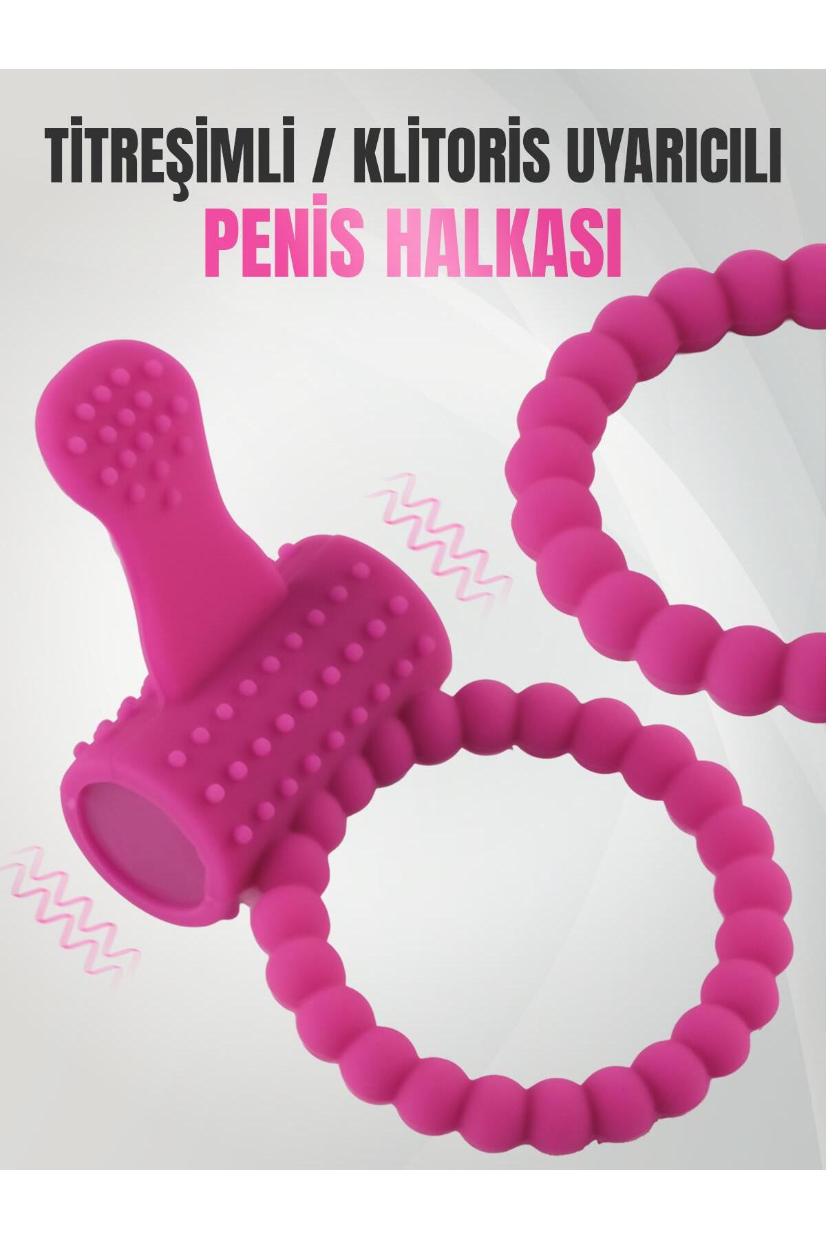 Sprial Noktalı Tırtıklı Klitoris Uyarıcılı Güçlü Titreşimli Ereksiyonu Ve Geciktirme Penis Halkası
