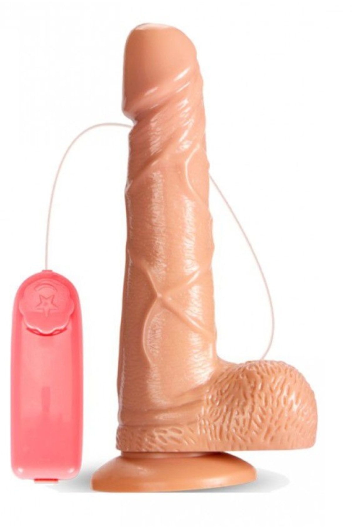 Gerçekçi Dokuda Yumuşak 17 Cm Ayarlanabilir Güçlü Titreşimli Penis Anal Vajinal Realistik Vibratör