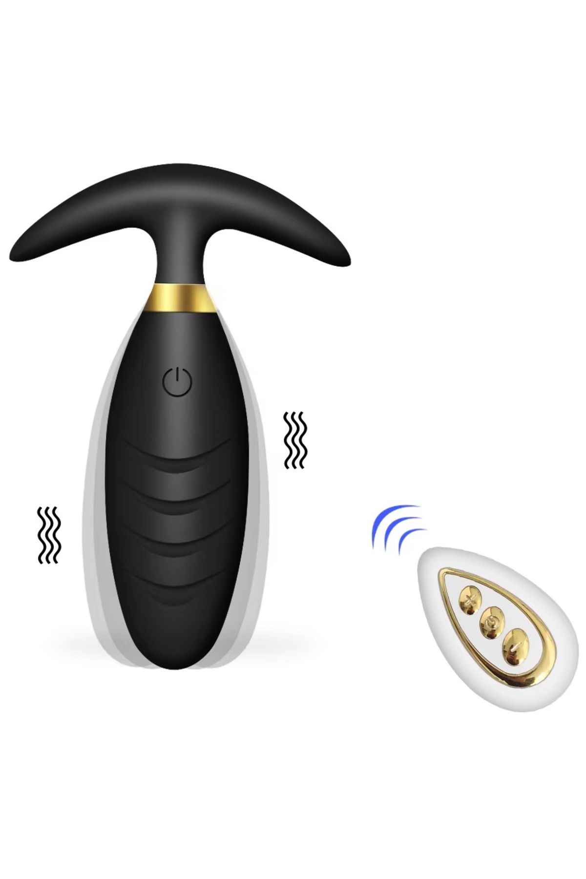 Uzaktan Kumandalı Soft Silikon Dokuda 10 Farklı Titreşimli Anal Plug Tıkaç Vibratör