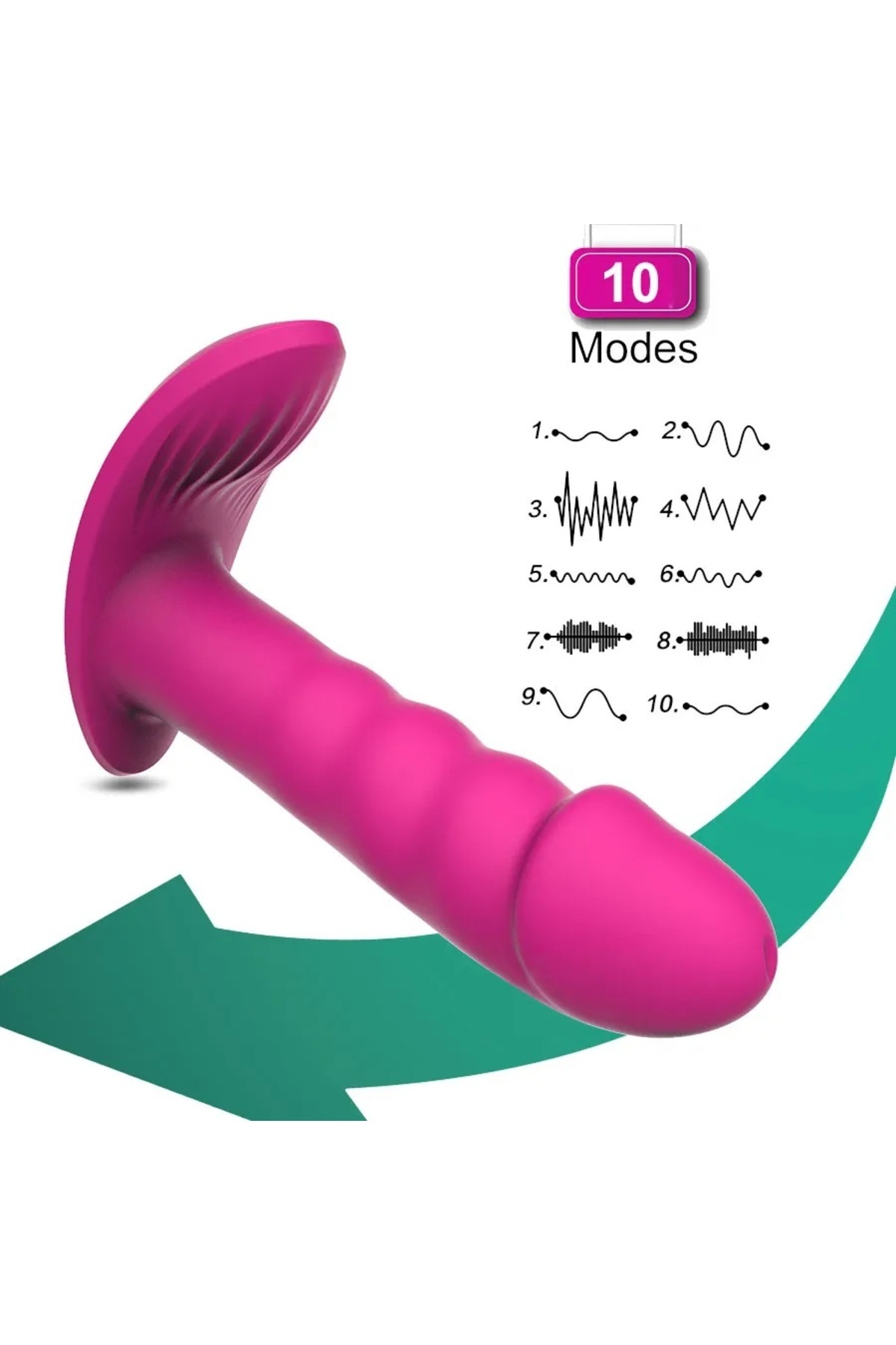 Usb Şarjlı Giyilebilen Kumandalı Çift Motorlu 10 Farklı Titreşimli Soft Silikon Doku Orgazm Vibratör
