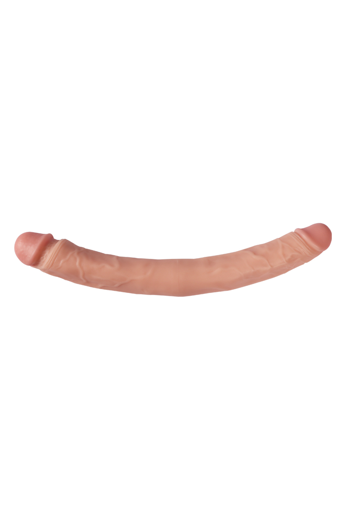 39 Cm Uzunluğunda Esnek Realistik Ten Dokusunda Çift Taraflı Realistik Penis Dildo