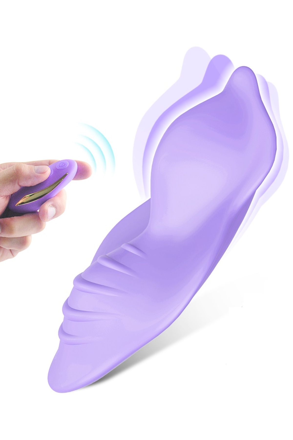 Ultra Silikon Doku Giyilebilen Uzaktan Kumandalı 9 Mod Titreşim Klitoris Uyarıcılı Orgazm Vibratörü